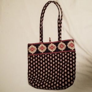 SALE! Vera Bradley Black Patterned Tote
